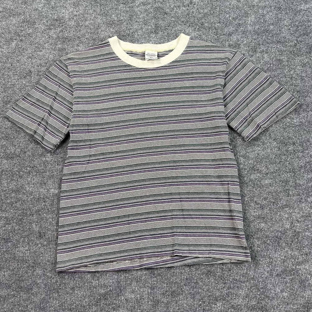 Vintage Unionbay T Shirt Youth Large Multi‎ Striped Surfwear Skater 90s USA